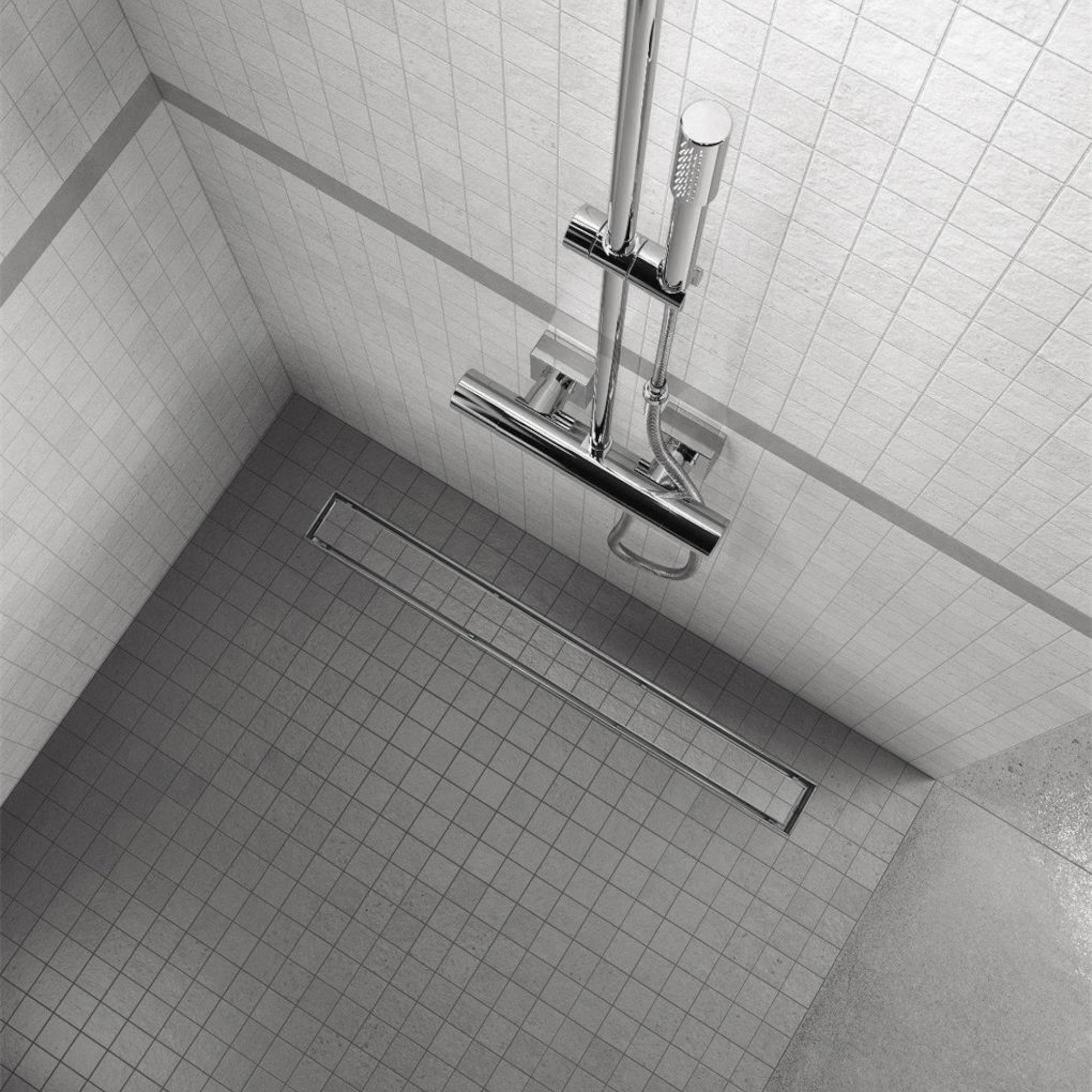 Sifone per doccia lineare in acciaio inox ultrapiatto 2 in 1 modello R2