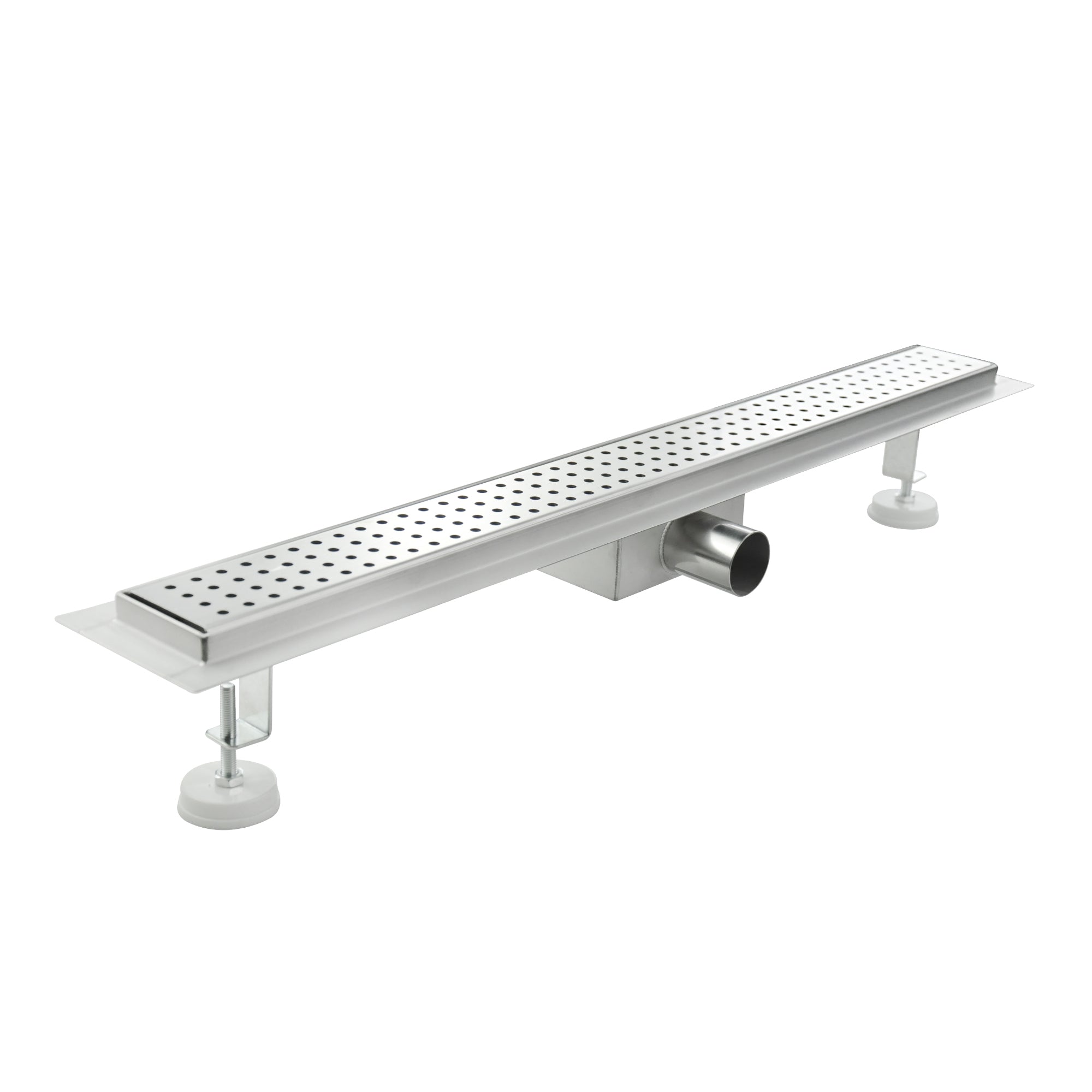 Piatto doccia in acciaio inox con design quadrato modello R7