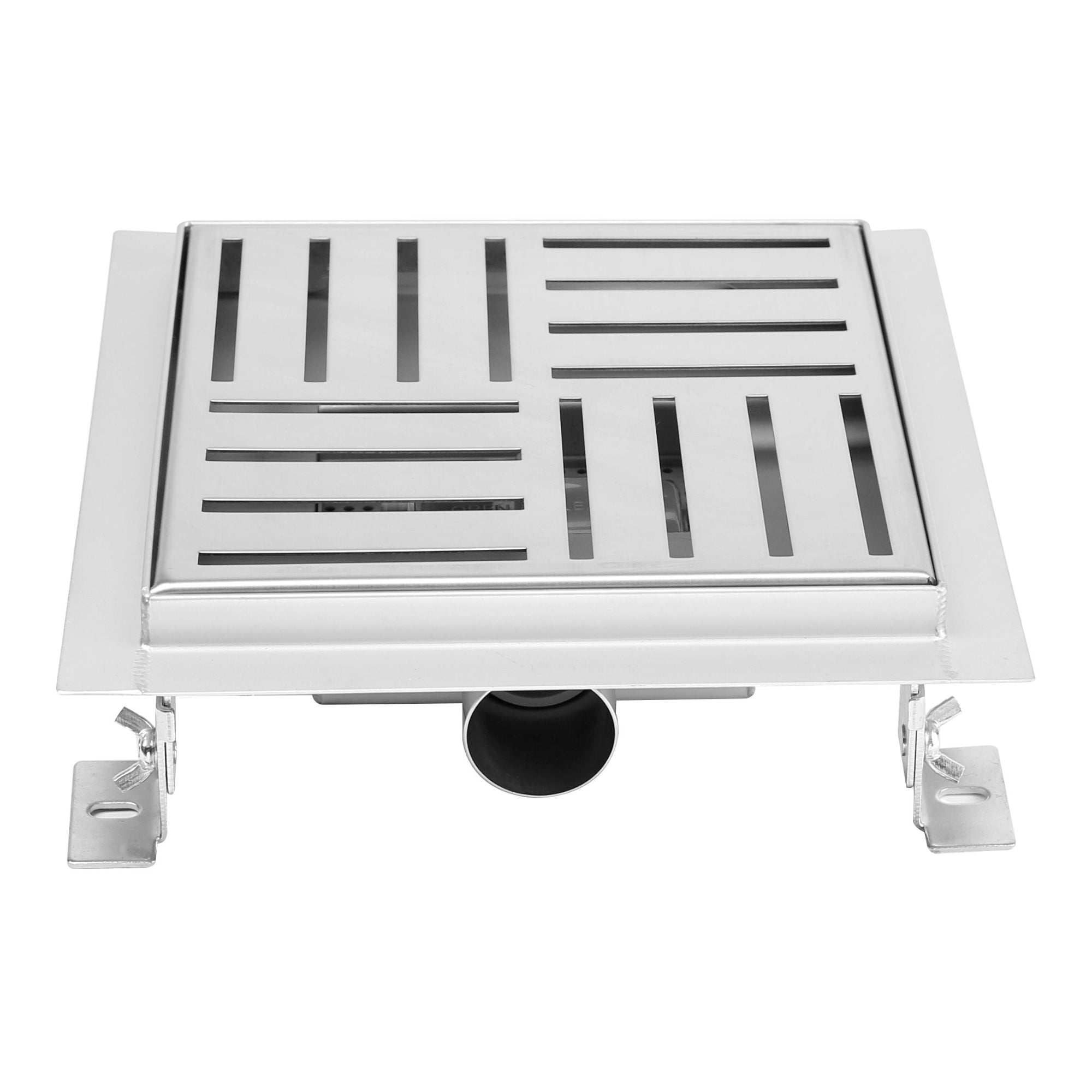 Sifone doccia quadrato in acciaio inox ultrapiatto modello Q3