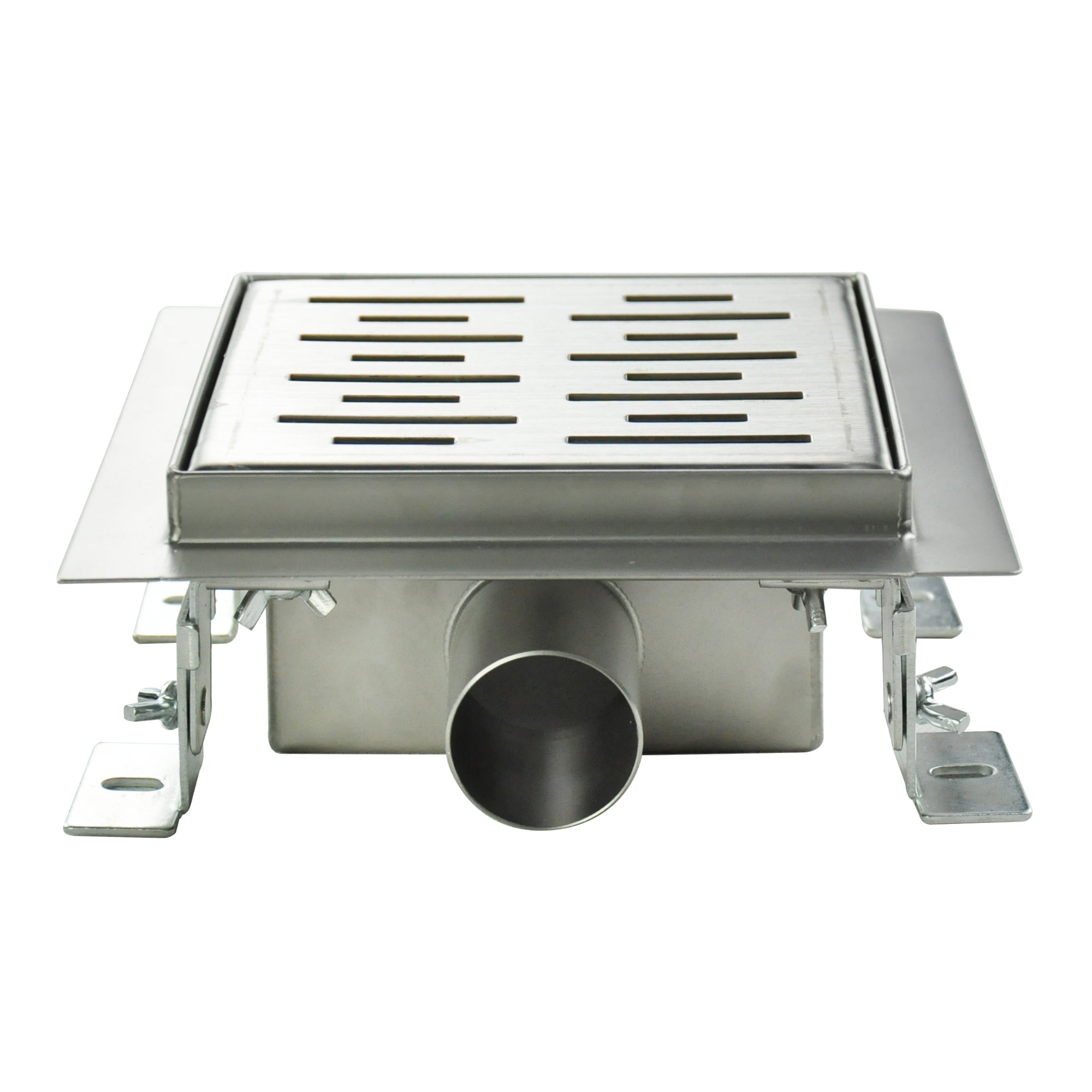 Piatto doccia quadrato in acciaio inox ultrapiatto modello Q4