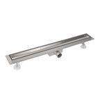 Ralo de duche linear em aço inox ultraplano 2 em 1 modelo R2
