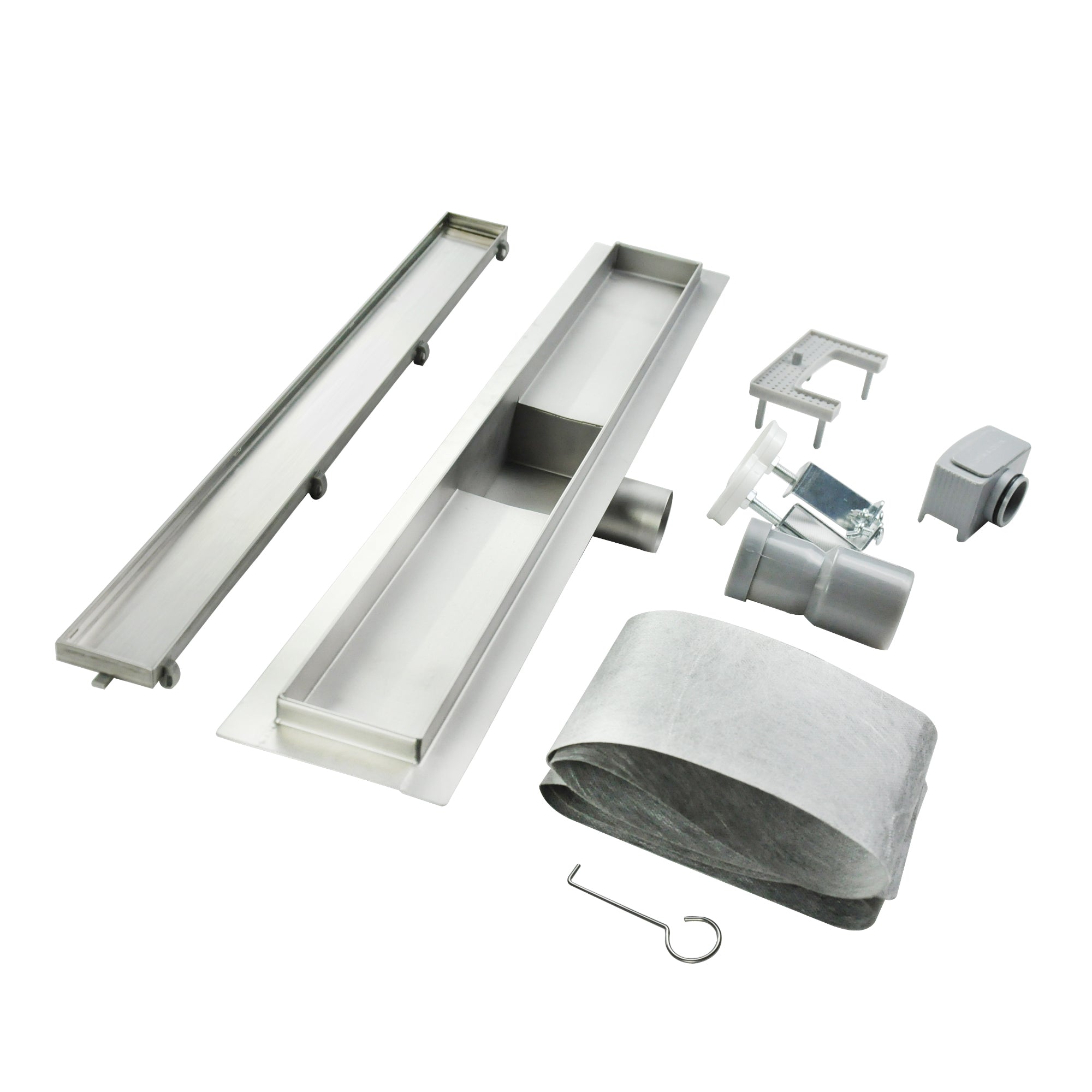 Sifone per doccia lineare in acciaio inox ultrapiatto 2 in 1 modello R2