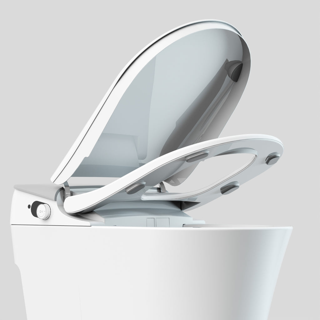 MISA | Inodoro inteligente japonés con mando, lavado, secado, asiento calefactable y sensor de pie