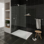 BOREAL - Piatto doccia antiscivolo con finitura bianca e sifone incluso