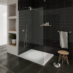 BOREAL - Piatto doccia antiscivolo con finitura bianca e sifone incluso