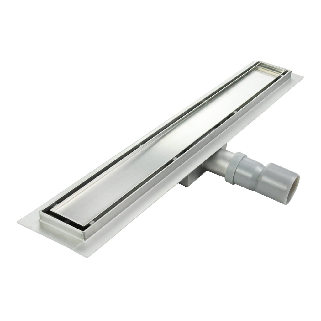 Ralo de duche linear em aço inox ultraplano 2 em 1 modelo R2