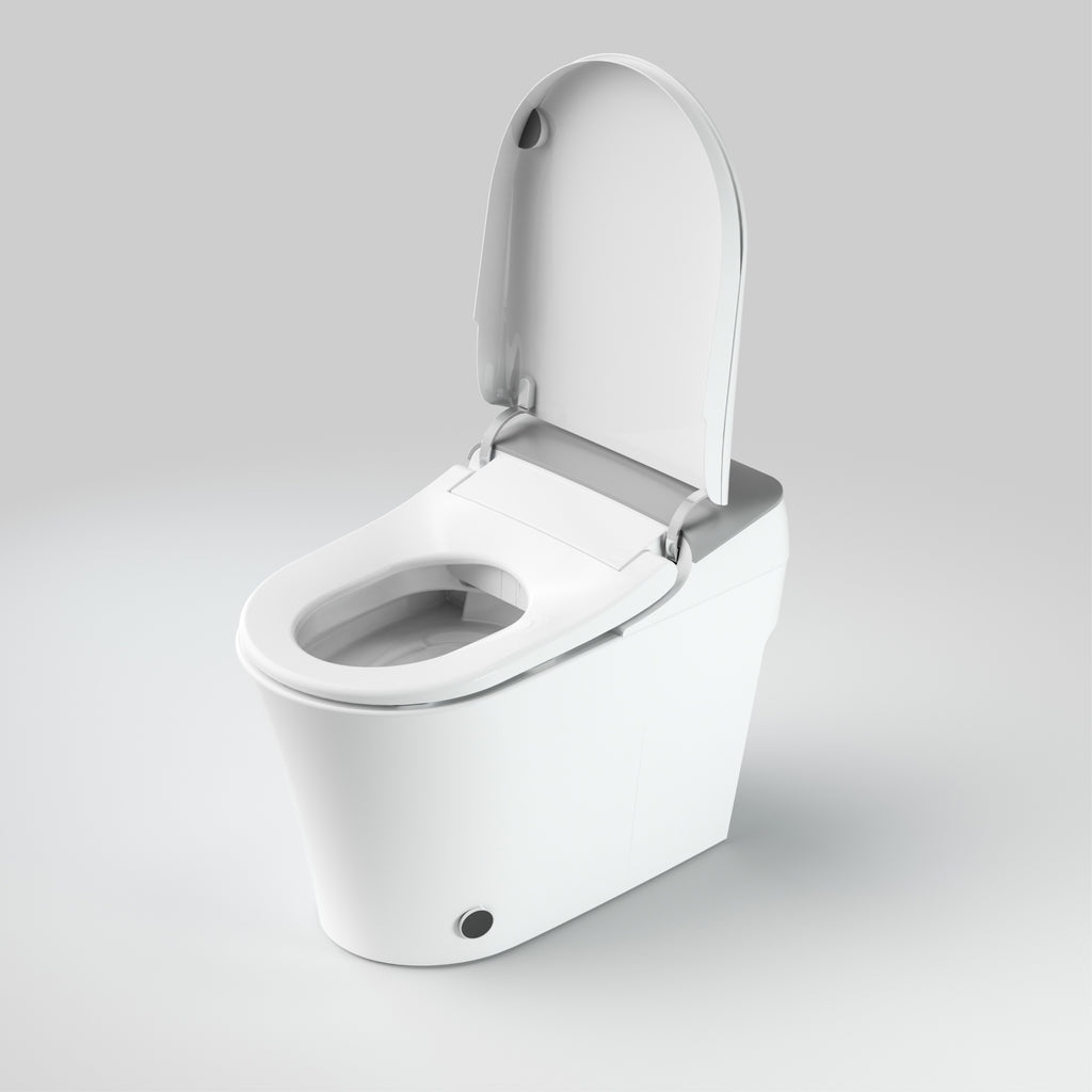 MISA | Inodoro inteligente japonés con mando, lavado, secado, asiento calefactable y sensor de pie