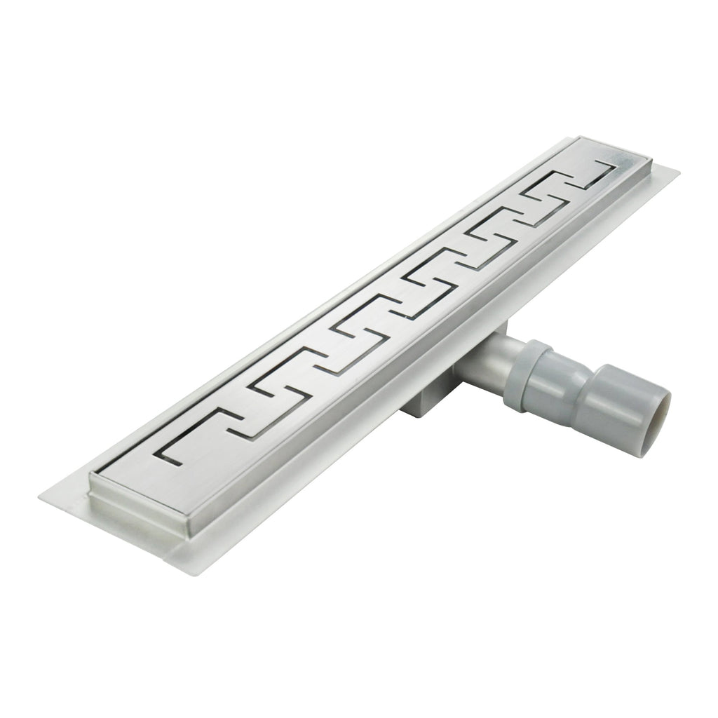 Ralo de duche linear em aço inox com acabamento cromado modelo R4