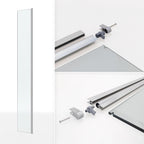 Extensão rotativa 40 cm para divisória de duche Walk-In em vidro temperado