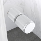 KAYLEE - Cabine de duche de canto com portas de correr, vidro transparente 6 mm e perfil cromado