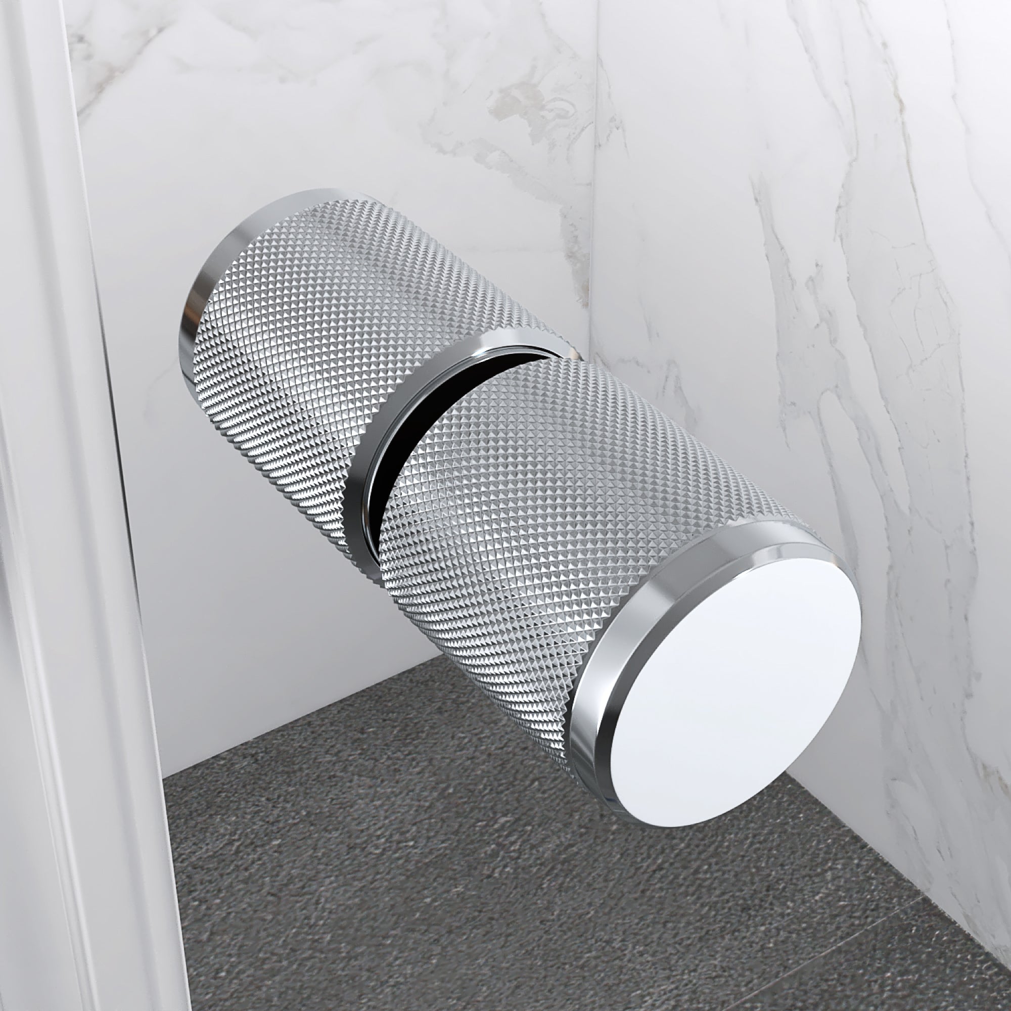 KAYLEE - Cabine de duche de canto com portas de correr, vidro transparente 6 mm e perfil cromado