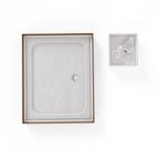 SHIMMER - Base de duche acrílica efeito pedra extraplana com acabamento branco e sifão incluído