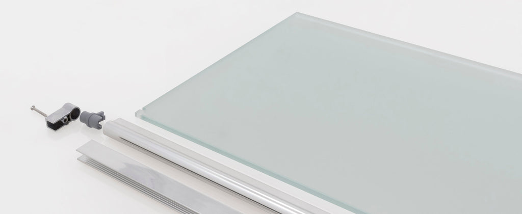 Extensão rotativa 40 cm para divisória de duche Walk-In em vidro temperado 10 mm