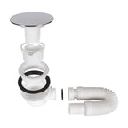 SHIMMER - Plato de ducha acrílico efecto piedra extraplano con acabado gris y sifón incluido