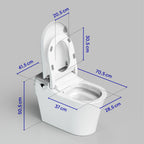 MISA | Inodoro inteligente japonés con mando, lavado, secado, asiento calefactable y sensor de pie