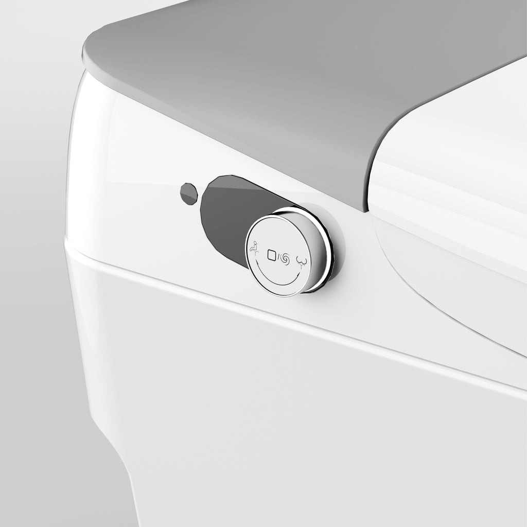 MISA | Inodoro inteligente japonés con mando, lavado, secado, asiento calefactable y sensor de pie