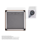 HIEMAL - Piatto doccia antiscivolo finitura grigia con sifone incluso