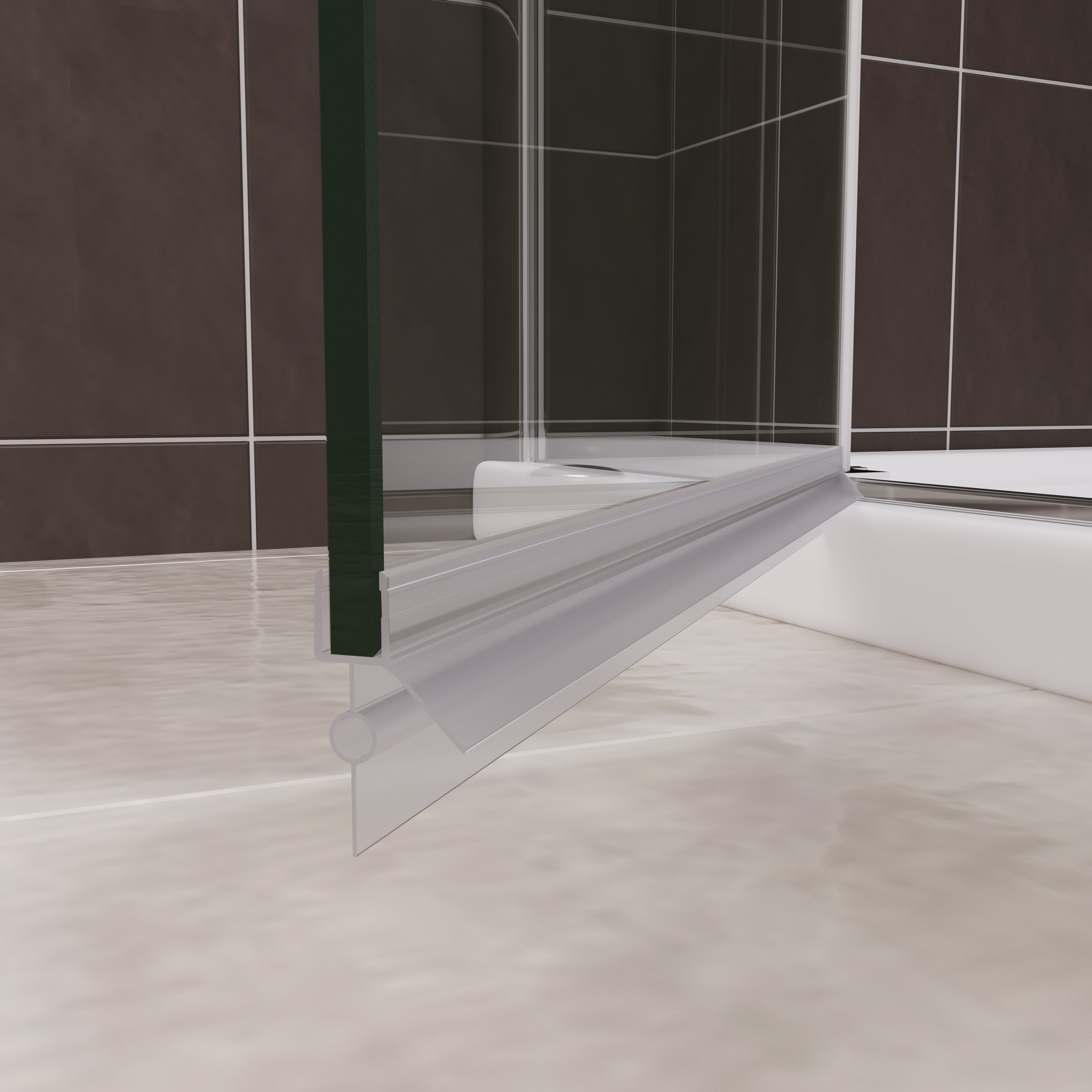 Junta vedante para porta de duche 100 cm para vidro 4 a 6 mm