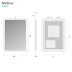 MELLOW - Espelho de casa de banho com iluminação LED integrada e design minimalista