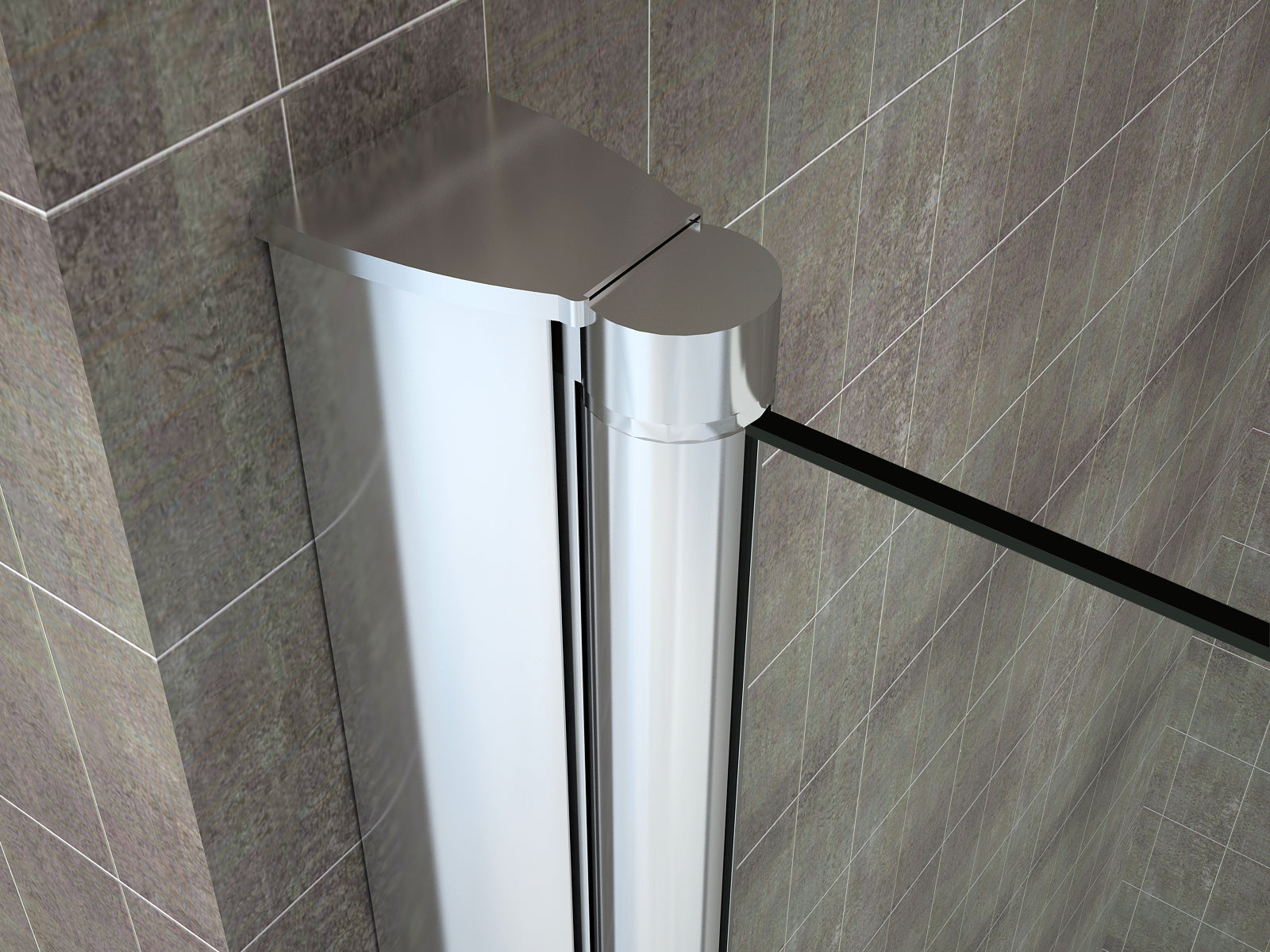 ANITA - Divisória para banheira em vidro temperado transparente 6 mm