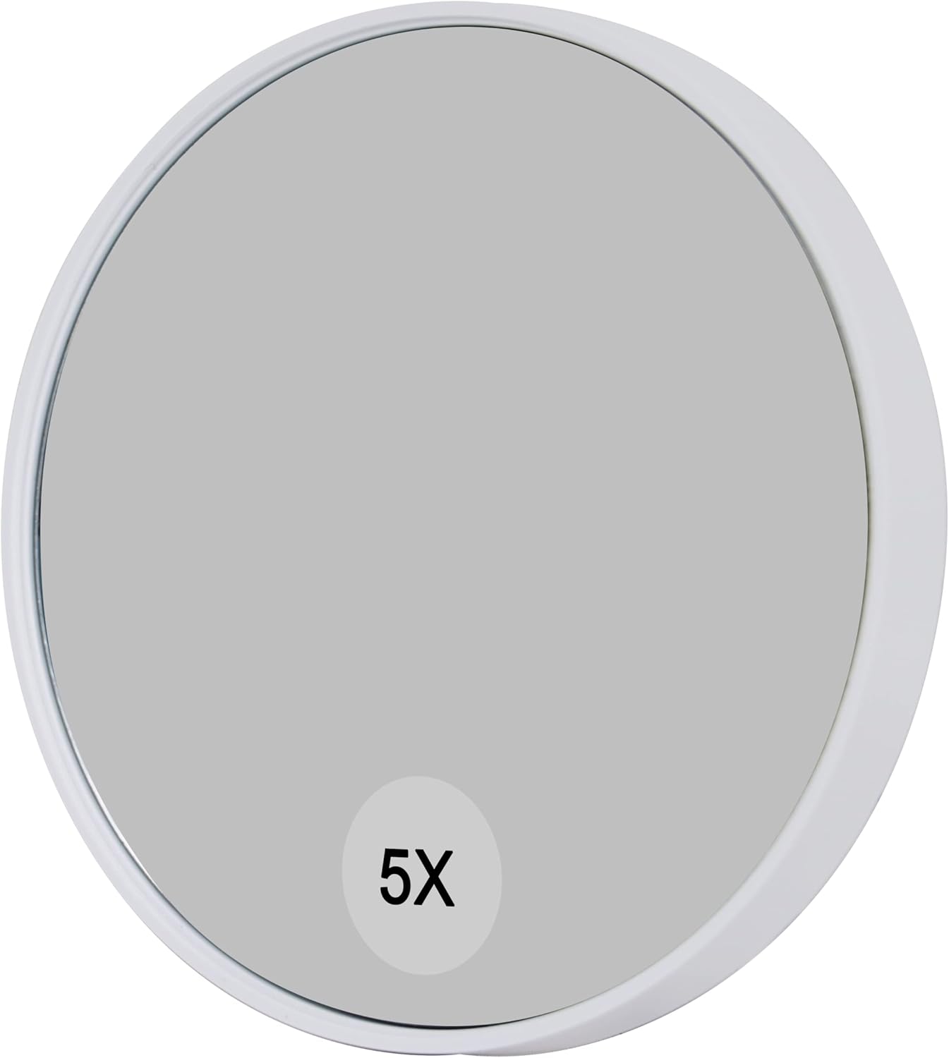 Espejo de maquillaje portátil con ventosas y doble aumento integrado