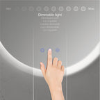 RADIUS - Espejo de baño redondo con iluminación LED integrada