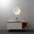 RADIUS - Espejo de baño redondo con iluminación LED integrada