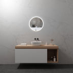 RADIUS - Espejo de baño redondo con iluminación LED integrada