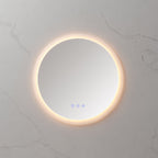 RADIUS - Espejo de baño redondo con iluminación LED integrada