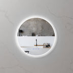 RADIUS - Espejo de baño redondo con iluminación LED integrada