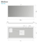 MELLOW - Espelho de casa de banho com iluminação LED integrada e design minimalista