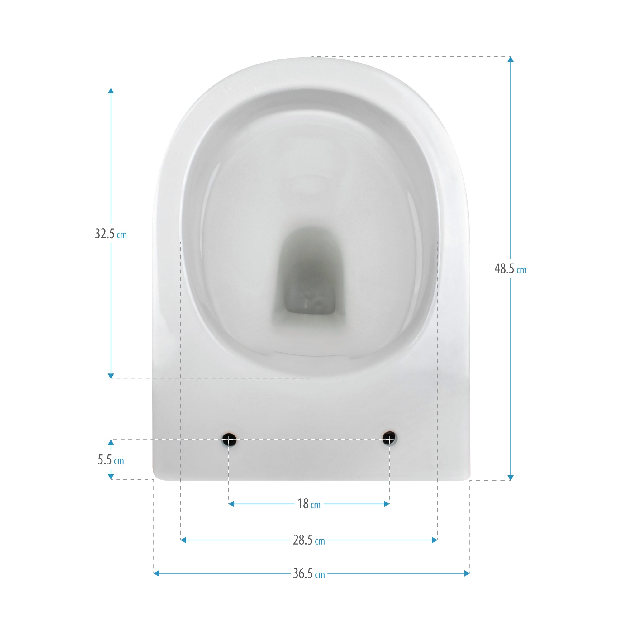 ADIGE - Sanita suspensa sem aro interno - tampa de fecho suave incluída