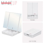 MAKEUP - Espelho de maquilhagem com iluminação LED e ampliação