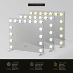 BULB PROP - Espelho de maquilhagem com iluminação LED e suporte ajustável