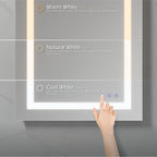 OBLONG - Espelho de casa de banho com iluminação LED integrada e formato rectângular