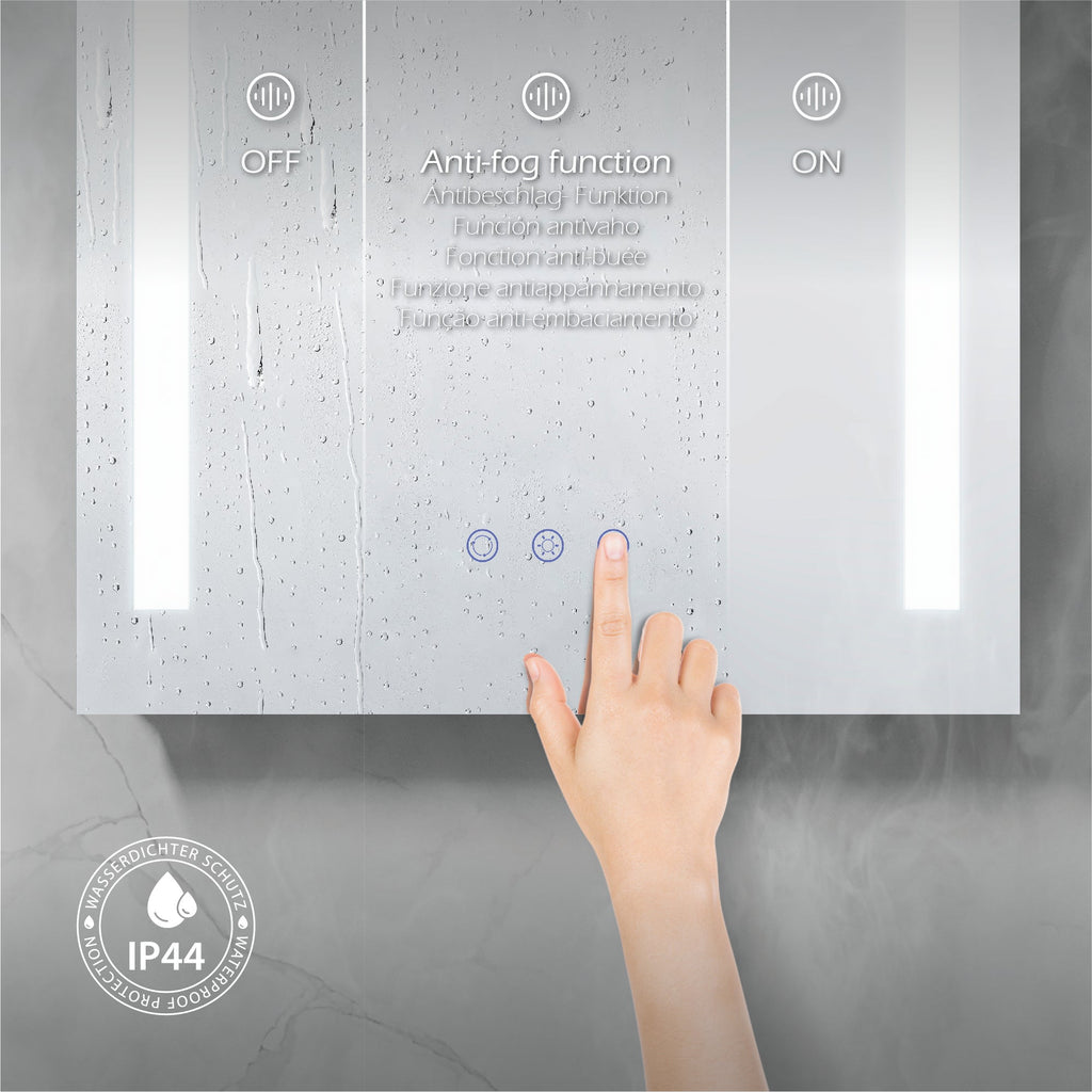 BEAM - Espelho de casa de banho com iluminação LED integrada e design moderno