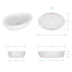 BACCHIGLIONE - Lavatório de bancada em cerâmica