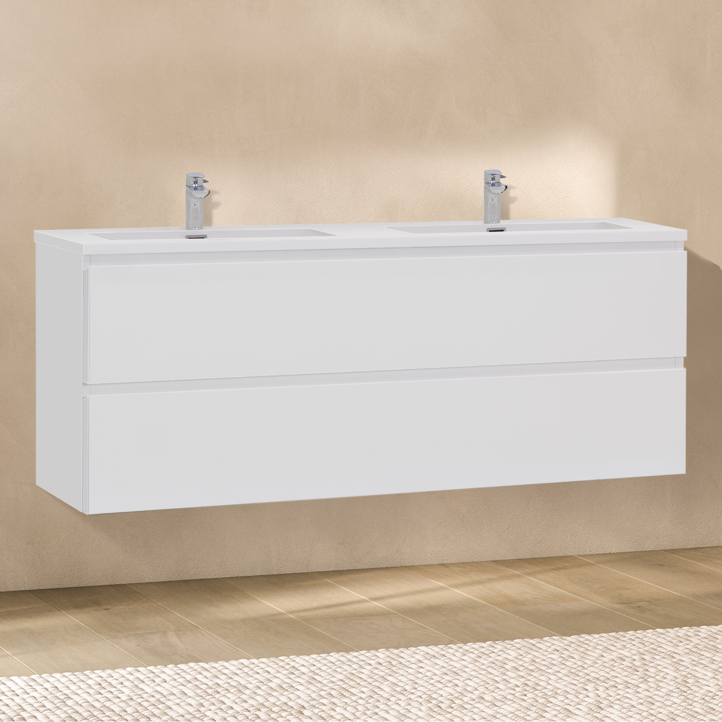 ATENA - Móvel de lavatório suspenso com gaveta soft-close