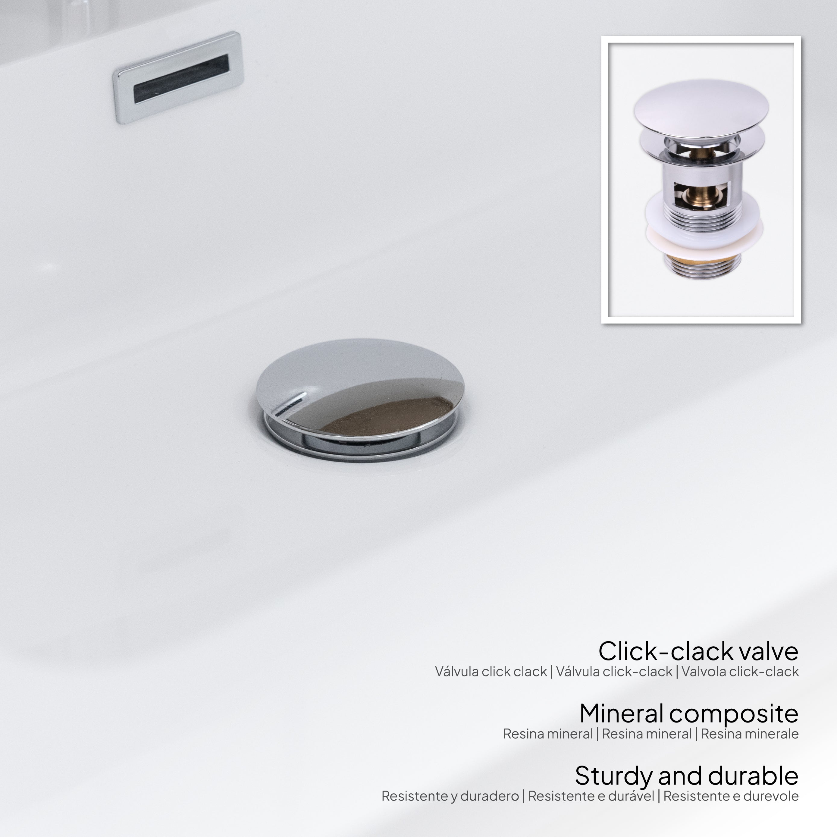 ATENA - Móvel de lavatório suspenso com gaveta soft-close