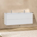 ATENA - Móvel de lavatório suspenso com gaveta soft-close