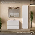 ATENA - Conjunto de casa de banho suspenso com várias dimensões e acabamentos