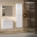 ATENA - Conjunto de casa de banho suspenso com várias dimensões e acabamentos