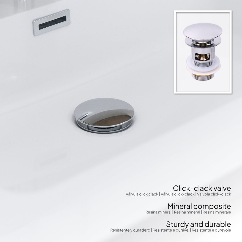 ATENA - Móvel de lavatório suspenso com gaveta soft-close