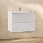 ATENA - Móvel de lavatório suspenso com gaveta soft-close