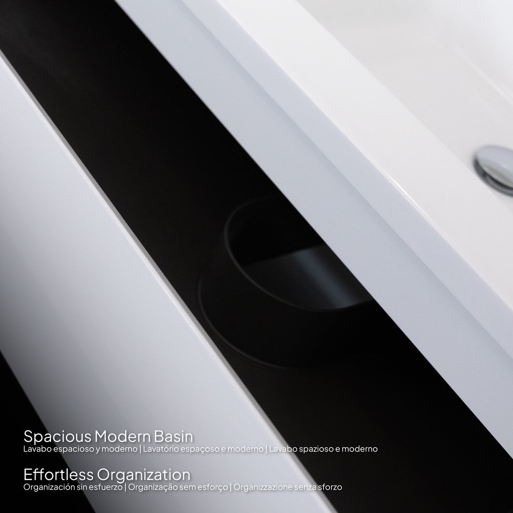 ATENA - Conjunto de casa de banho suspenso com várias dimensões e acabamentos