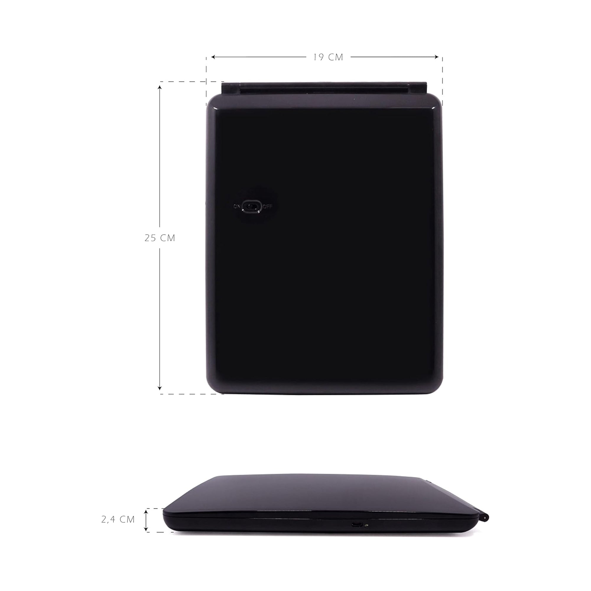 Espejo de maquillaje con iluminación LED y control táctil integrado