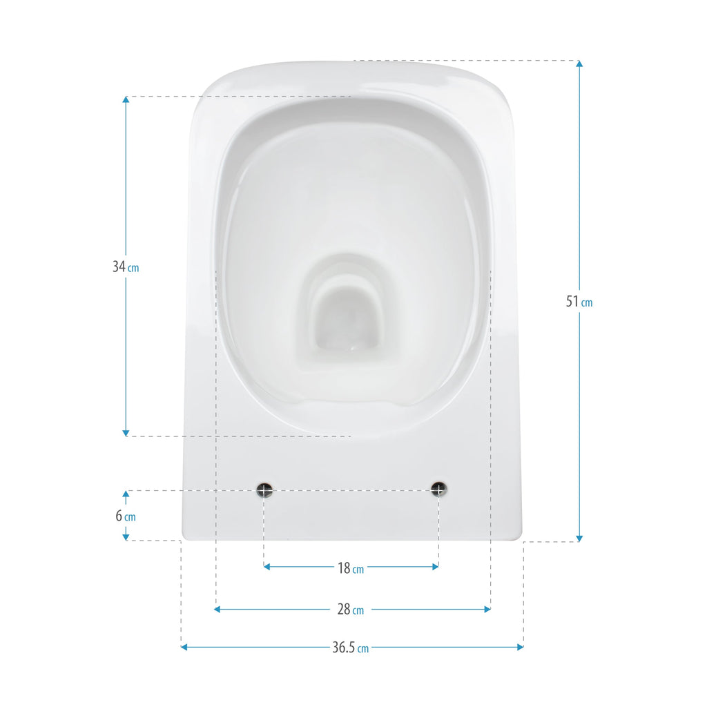 CUBE - Sanita suspensa rimless em preto com tampa soft-close