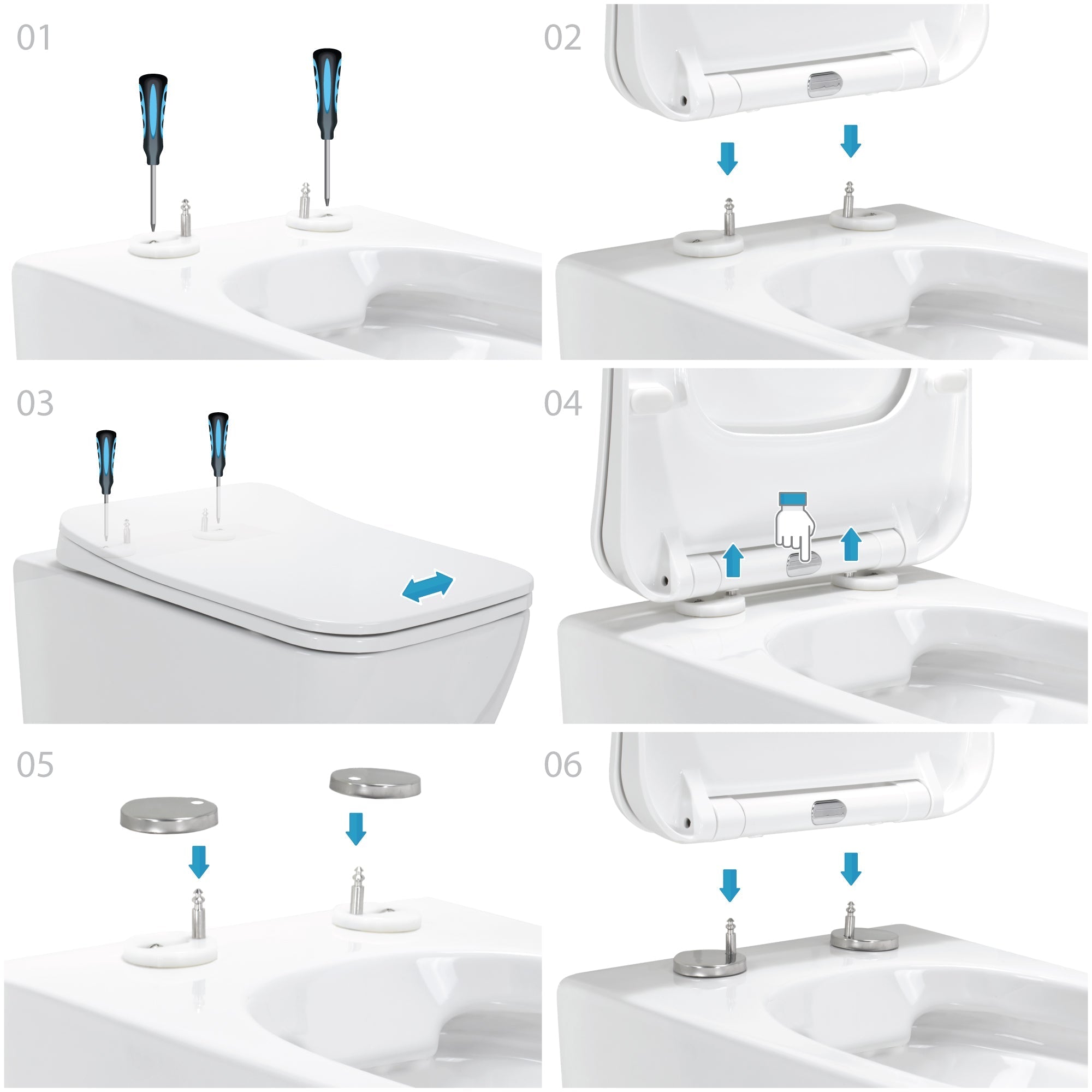 CUBE - Sanita suspensa rimless em preto com tampa soft-close