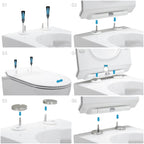 FRANCO - Sanita suspensa rimless com tampa soft-close