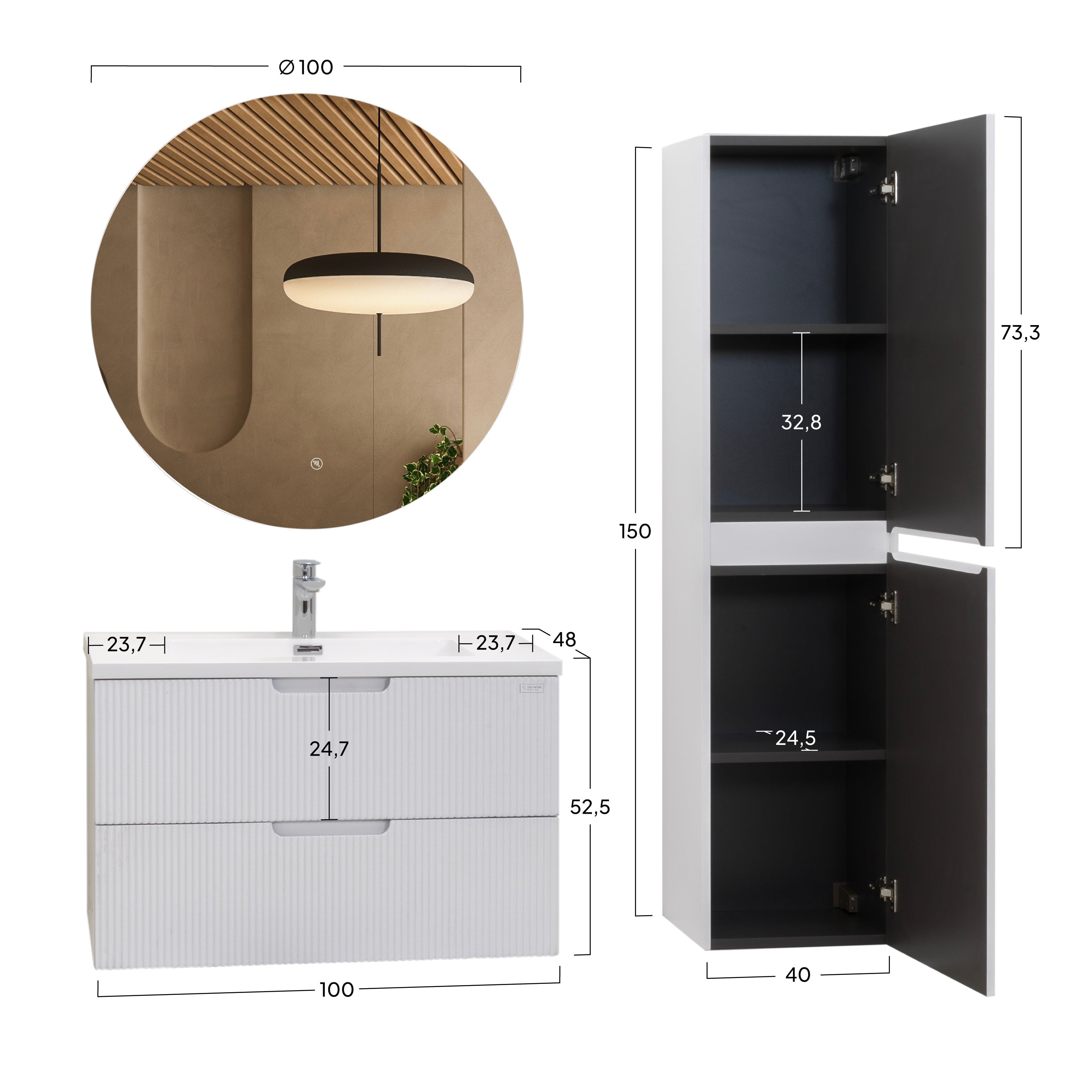 TÁLIA - Mobile bagno sospeso